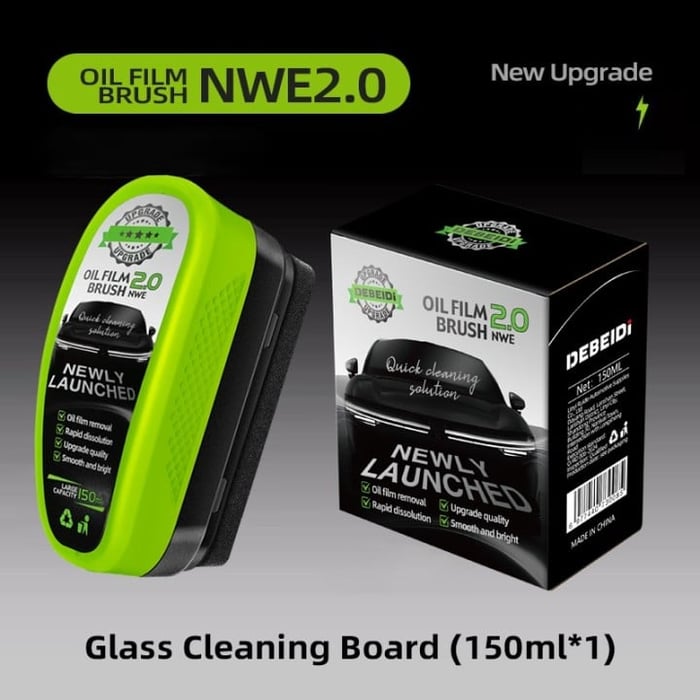 Car Windshield, Mirror & Glass Cleaning Brush with 150 ml in filled solution for Glasses