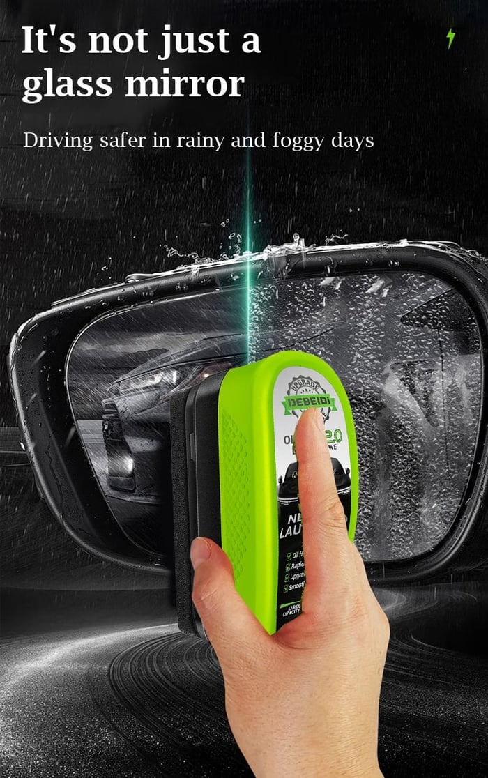 Car Windshield, Mirror & Glass Cleaning Brush with 150 ml in filled solution for Glasses