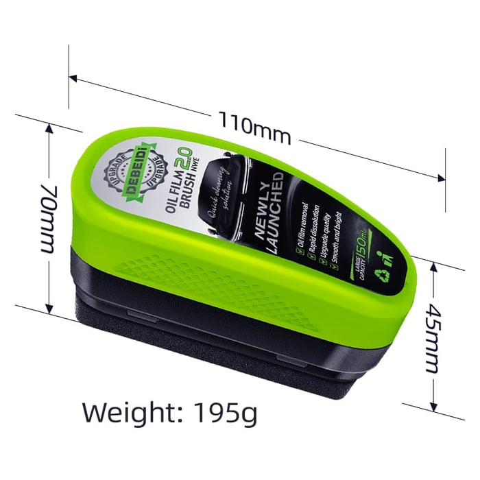 Car Windshield, Mirror & Glass Cleaning Brush with 150 ml in filled solution for Glasses