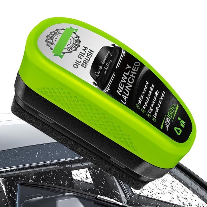 Car Windshield, Mirror & Glass Cleaning Brush with 150 ml in filled solution for Glasses