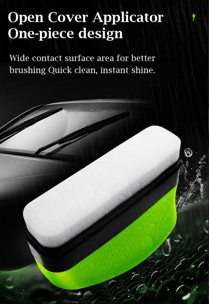 Car Windshield, Mirror & Glass Cleaning Brush with 150 ml in filled solution for Glasses