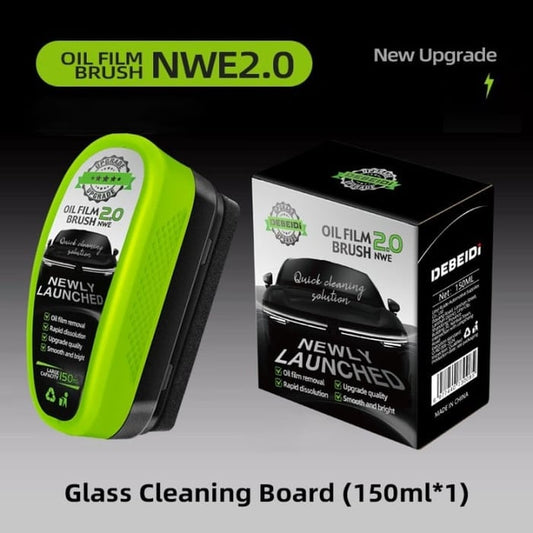 Car Windshield, Mirror & Glass Cleaning Brush with 150 ml in filled solution for Glasses